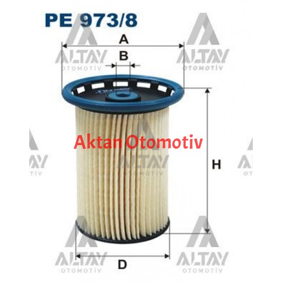 YAKIT FİLTRESİ (MAZOT) CADDY / GOLF5 / JETTA / LEON 04-09 1.9 TDI BJB-BXE-BLS-BKC-BKD